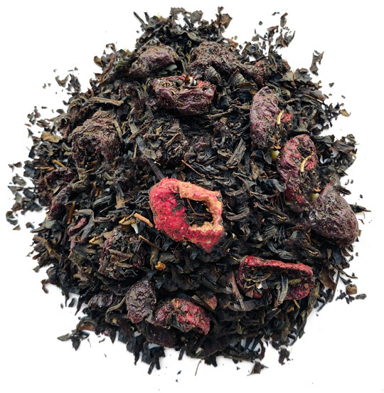 Czarna herbata Magic Xmas Leo Tea – czarna liściasta herbata z naturalnym aromatem wiśni, różą, hibiskusem i nutą rumu